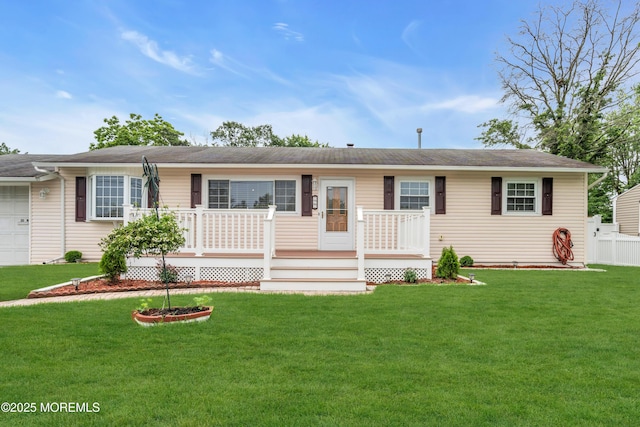 30 N Maplewood Dr, Brick, NJ 08723 - ranch-style house with an attached garage and a wooden deck
