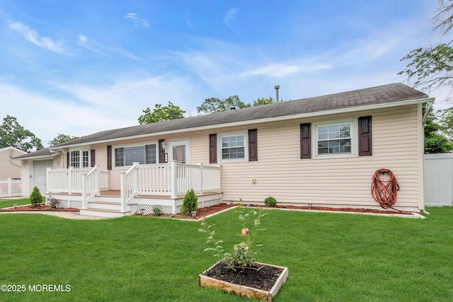 30 N Maplewood Dr, Brick, NJ 08723 - ranch-style house featuring a wooden deck