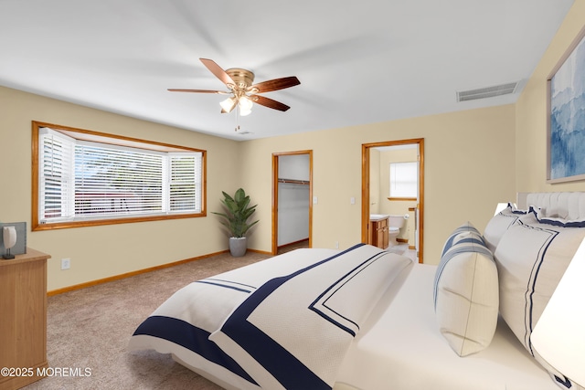 30 N Maplewood Dr, Brick, NJ 08723 - carpeted bedroom with ensuite bathroom and ceiling fan