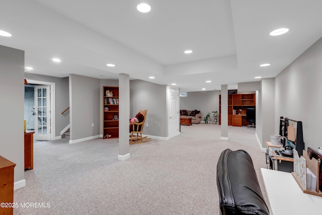 15 Conor Rd, Jackson, NJ 08527 - workout area with recessed lighting and light carpet