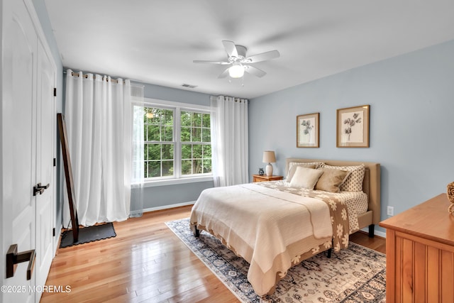 15 Conor Rd, Jackson, NJ 08527 - bedroom with light wood-style floors and a ceiling fan
