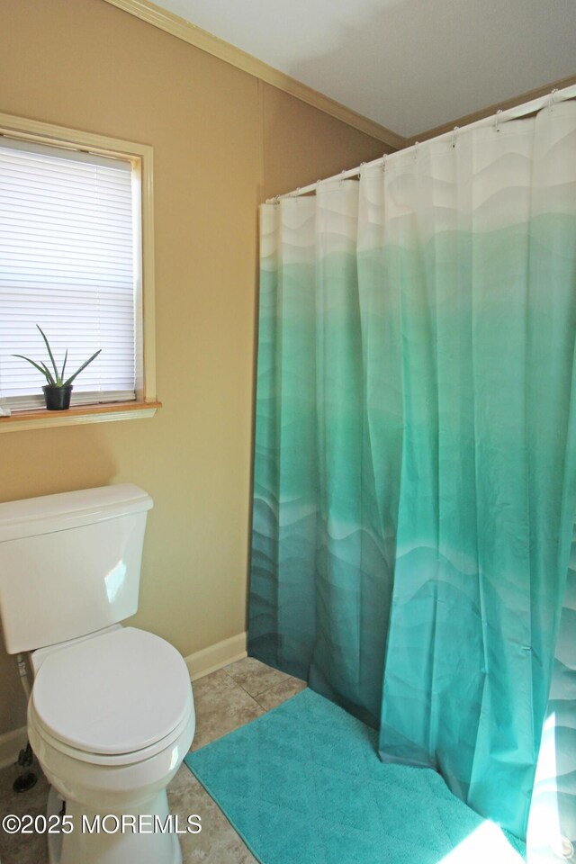 26 Pine Ridge Blvd, Whiting, NJ 08759 - full bath featuring curtained shower, tile patterned floors, and crown molding