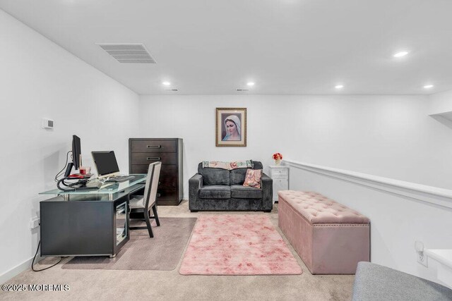 73 Aqueduct Blvd, New Egypt, NJ 08533 - home office with carpet floors and recessed lighting