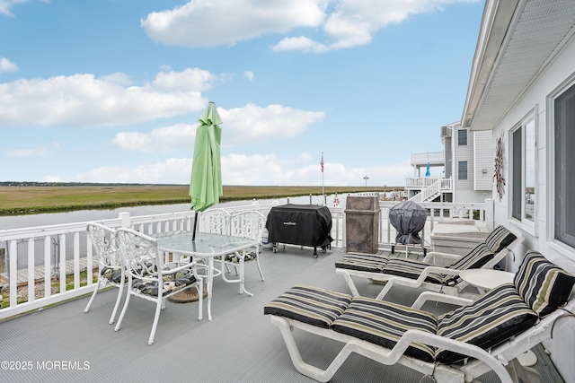 398 Kingfisher Rd, Tuckerton, NJ 08087 - patio / terrace with area for grilling and a water view