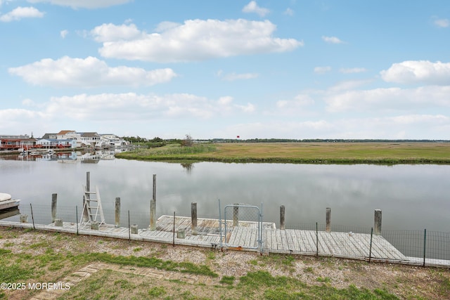 398 Kingfisher Rd, Tuckerton, NJ 08087 - dock area featuring a water view