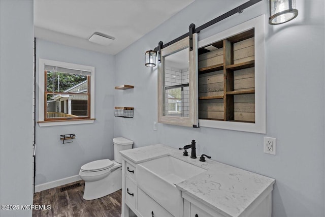 367 Marine St, Tuckerton, NJ 08087 - bathroom featuring vanity and wood finished floors