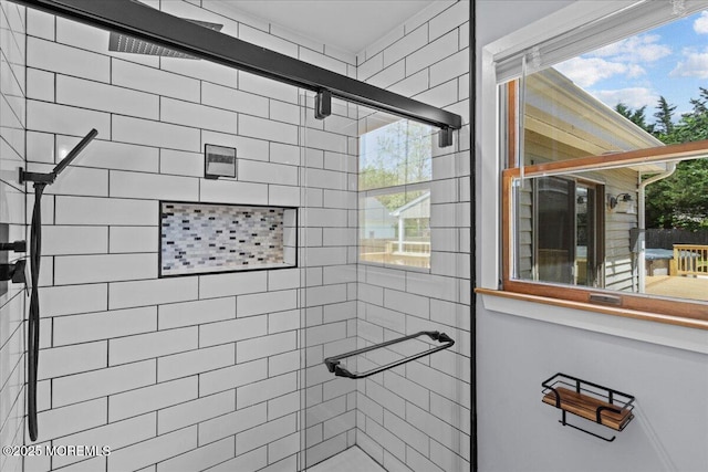 367 Marine St, Tuckerton, NJ 08087 - bathroom featuring tiled shower