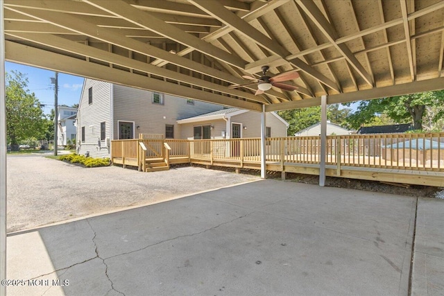 367 Marine St, Tuckerton, NJ 08087 - view of patio / terrace with a ceiling fan and a deck