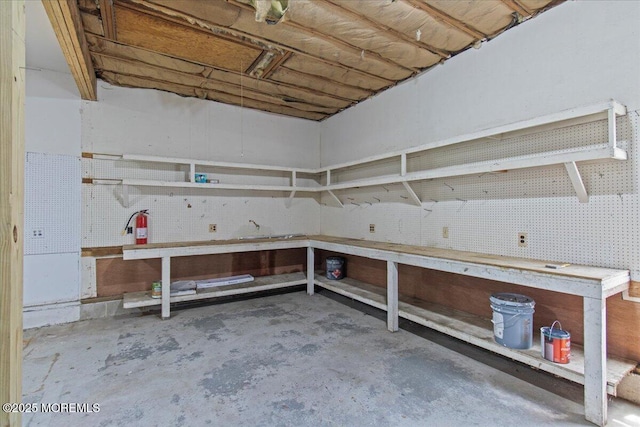 367 Marine St, Tuckerton, NJ 08087 - below grade area with a workshop area