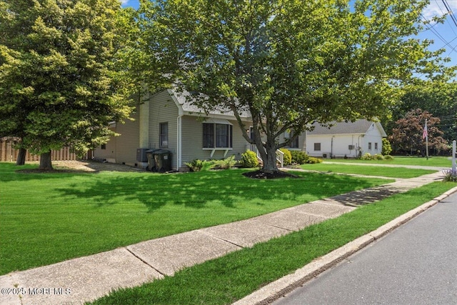 367 Marine St, Tuckerton, NJ 08087 - view of property hidden behind natural elements featuring a front yard