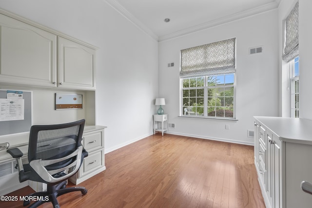 130 Masters Dr, Monroe, NJ 08831 - office with crown molding and light wood-style floors