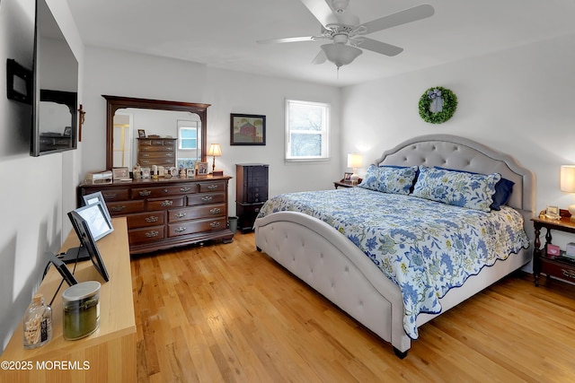 119 Sandspring Dr, Eatontown, NJ 07724 - bedroom featuring light wood-style flooring and a ceiling fan