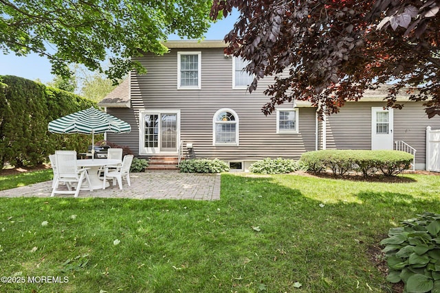 404 5th Ave, Spring Lake, NJ 07762 - back of house featuring a yard, a patio, and entry steps