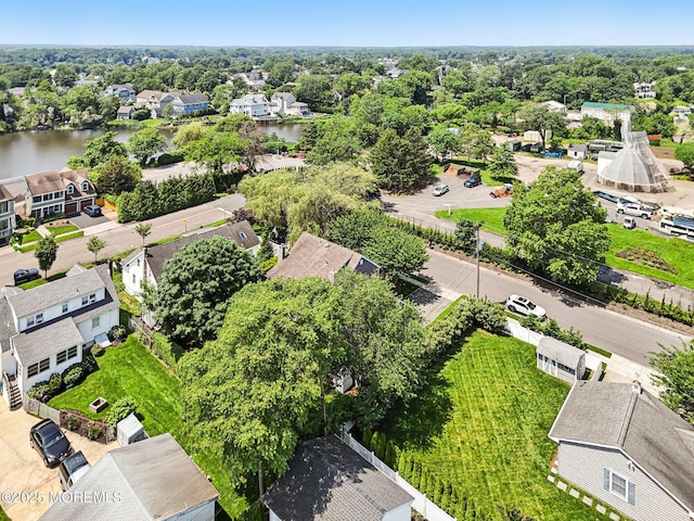 404 5th Ave, Spring Lake, NJ 07762 - aerial perspective of suburban area featuring a large body of water and a tree filled landscape