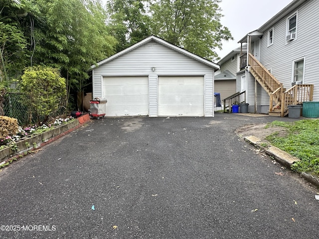 1029 1st Ave, Asbury Park, NJ 07712 - detached garage with cooling unit