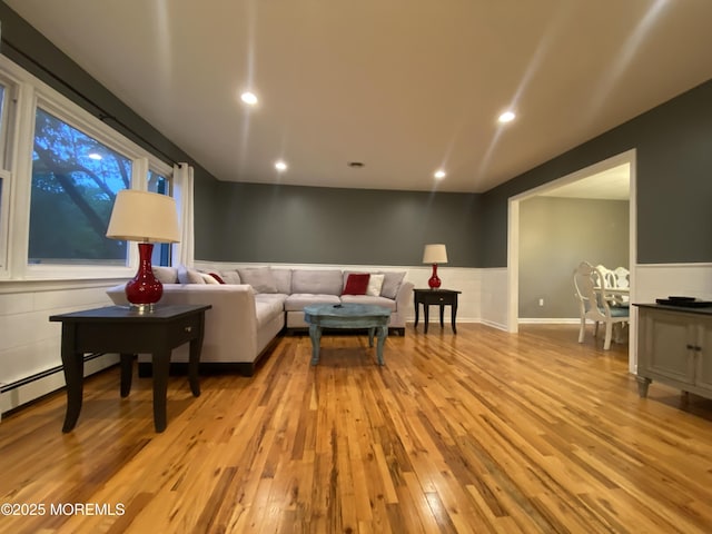 3 Maria Ct, Brick, NJ 08724 - living room with light wood-style flooring and recessed lighting