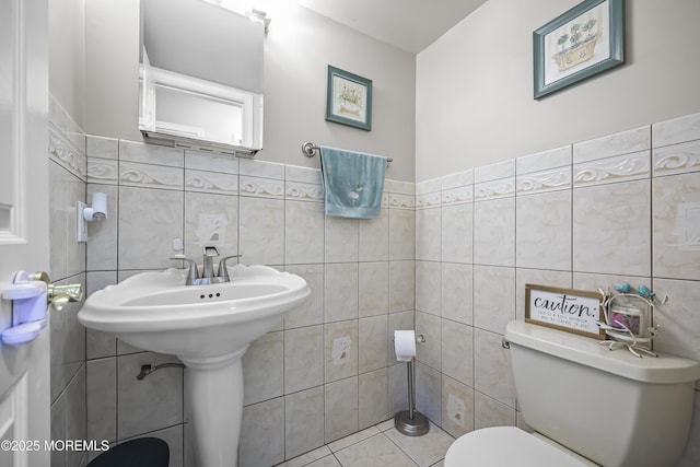 39 Sweet Gum Rd, Howell, NJ 07731 - bathroom with tile walls and tile patterned floors