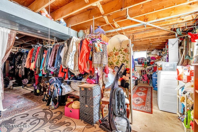 426 Shady Ln, Howell, NJ 07731 - storage room featuring washer and clothes dryer