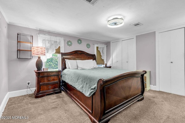 276 Chandler Rd, Jackson, NJ 08527 - carpeted bedroom featuring crown molding and two closets