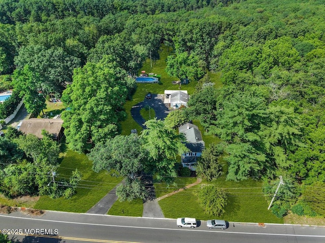 276 Chandler Rd, Jackson, NJ 08527 - aerial view of property and surrounding area featuring a forest