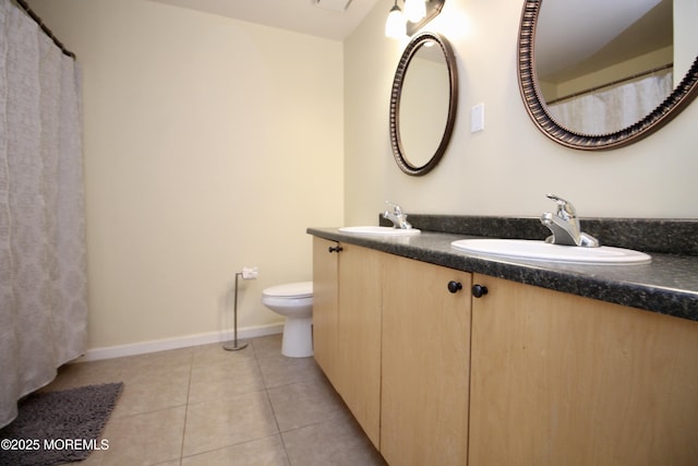 20 Atlantis Ter, Freehold, NJ 07728 - bathroom featuring double vanity and tile patterned flooring