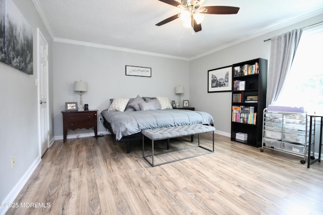 20 Atlantis Ter, Freehold, NJ 07728 - bedroom with multiple windows, wood finished floors, ornamental molding, and ceiling fan