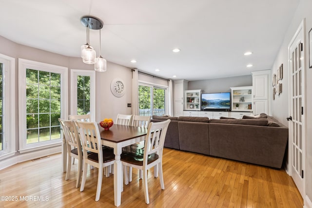 43 Sweet Gum Rd, Howell, NJ 07731 - dining space with light wood-style floors and recessed lighting