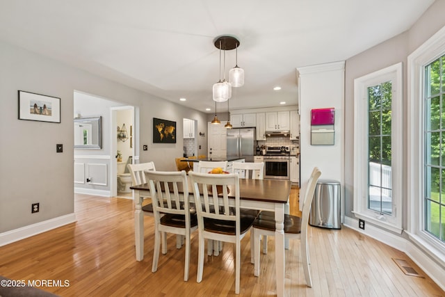 43 Sweet Gum Rd, Howell, NJ 07731 - dining area featuring light wood-style flooring and recessed lighting