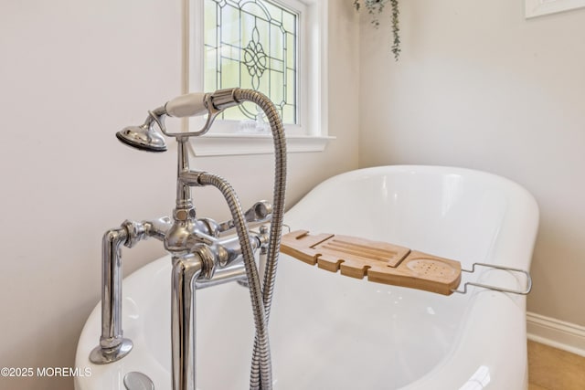 43 Sweet Gum Rd, Howell, NJ 07731 - bathroom view of a freestanding tub and baseboards