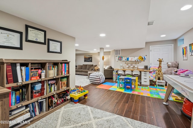 43 Sweet Gum Rd, Howell, NJ 07731 - recreation room featuring wood finished floors and recessed lighting