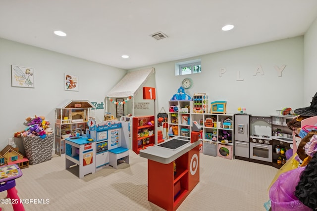 43 Sweet Gum Rd, Howell, NJ 07731 - rec room with carpet floors and recessed lighting