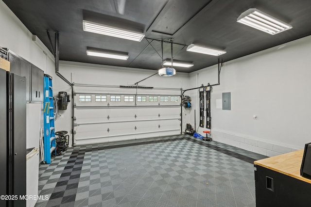 43 Sweet Gum Rd, Howell, NJ 07731 - garage with electric panel and a garage door opener