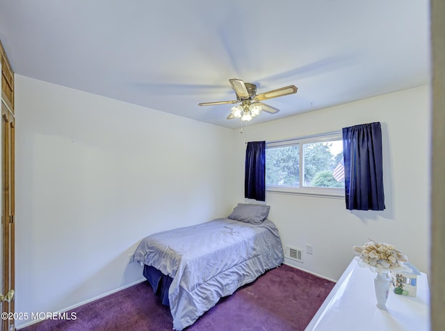 162 Attison Ave, Toms River, NJ 08757 - carpeted bedroom with baseboards and a ceiling fan