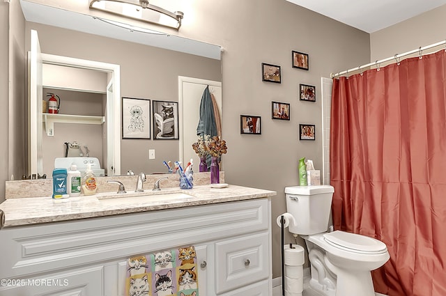 1106 Lilly Ln, Jackson, NJ 08527 - bathroom featuring vanity and a shower with shower curtain