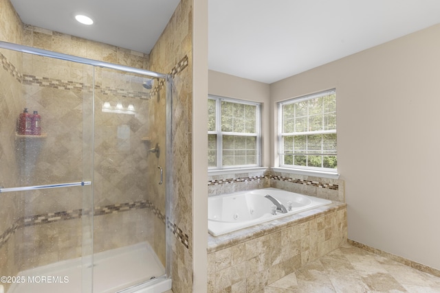 3 Canterbury Ct, Jackson, NJ 08527 - bathroom with a whirlpool tub and a shower stall