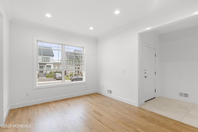 92 Wadsworth Ave, Lakewood, NJ 08701 - unfurnished room featuring crown molding, recessed lighting, and wood finished floors