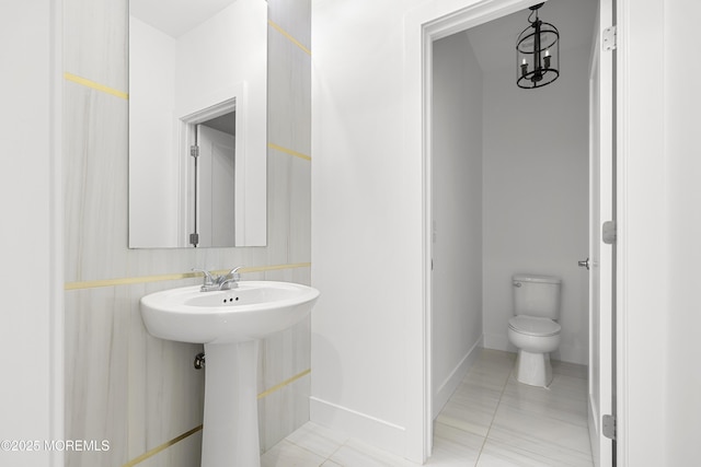 92 Wadsworth Ave, Lakewood, NJ 08701 - bathroom with toilet and tile patterned flooring