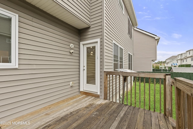 92 Wadsworth Ave, Lakewood, NJ 08701 - wooden deck with a residential view