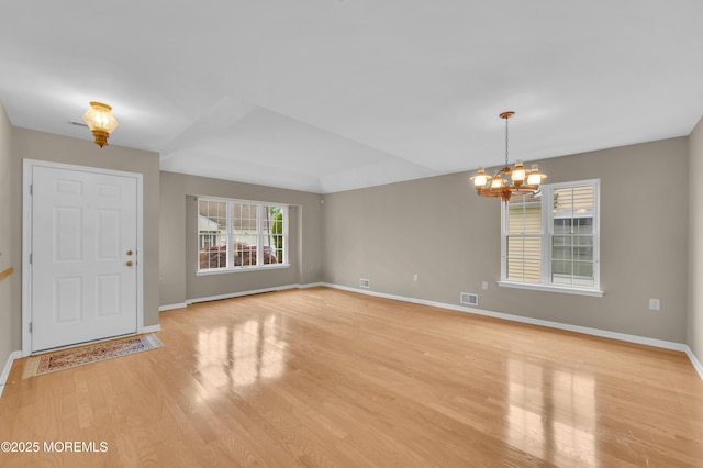 23 Dexter Ln, Jackson, NJ 08527 - foyer featuring light wood-style flooring and a chandelier