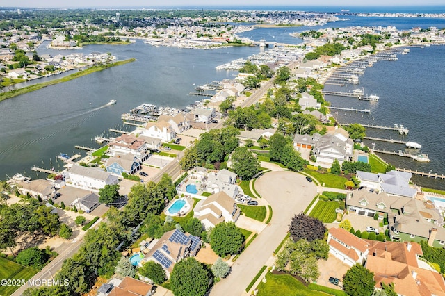 648 Point Ave, Brick, NJ 08724 - aerial view of property's location featuring a large body of water and nearby suburban area