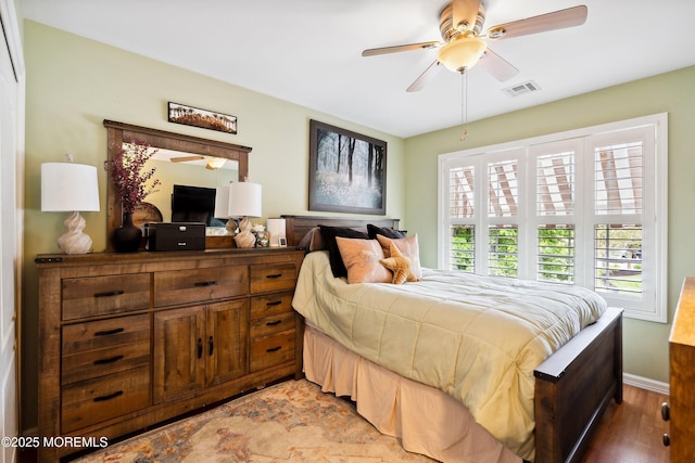 648 Point Ave, Brick, NJ 08724 - bedroom with light wood finished floors and a ceiling fan