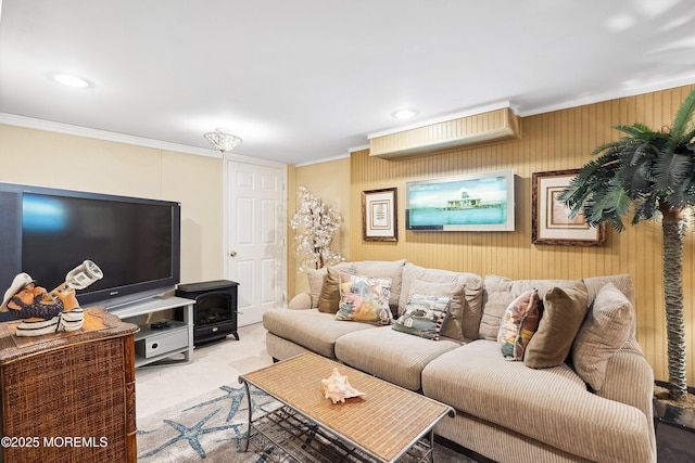 648 Point Ave, Brick, NJ 08724 - living room featuring crown molding