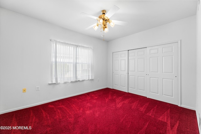 6 Boticelli Ct, Manchester, NJ 08759 - unfurnished bedroom featuring carpet flooring, a closet, and a ceiling fan