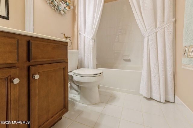 10 Inkberry Ln, Howell, NJ 07731 - full bath featuring shower / tub combo, tile patterned flooring, and vanity