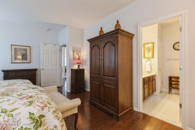 10 Inkberry Ln, Howell, NJ 07731 - bedroom featuring dark wood-style floors and ensuite bathroom