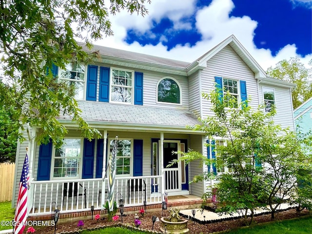 229 Stern Ave, Manahawkin, NJ 08050 - view of front of home featuring covered porch