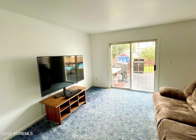 229 Stern Ave, Manahawkin, NJ 08050 - living area with carpet and baseboards