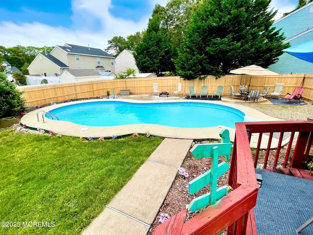 229 Stern Ave, Manahawkin, NJ 08050 - view of pool featuring a fenced backyard and a patio area