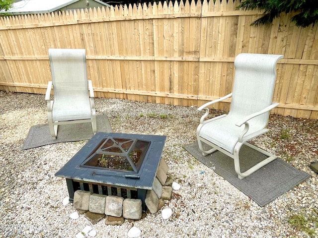 229 Stern Ave, Manahawkin, NJ 08050 - view of yard with a fire pit