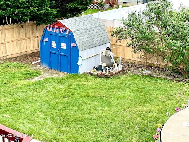 229 Stern Ave, Manahawkin, NJ 08050 - view of shed featuring a fenced backyard